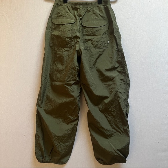 TNA Parachute Pants Green Nylon Joggers Size S - Picture 4 of 11